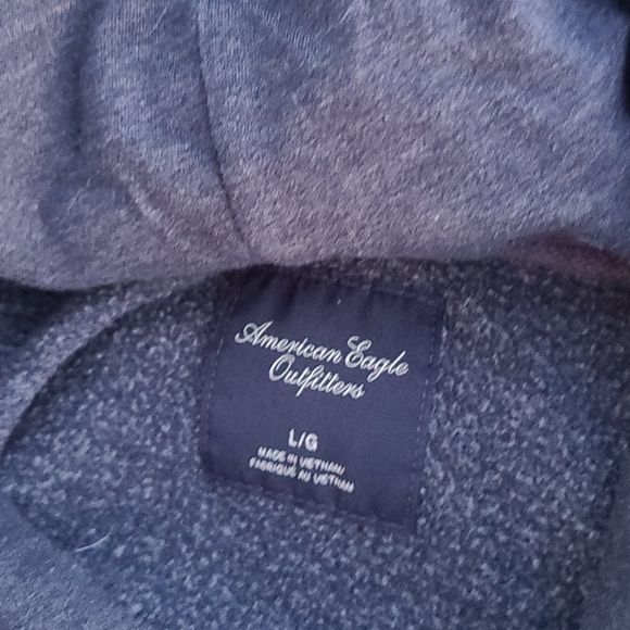 Hoodie Sweatshirt in Navy Blue & Coral Color - Picture 3 of 3